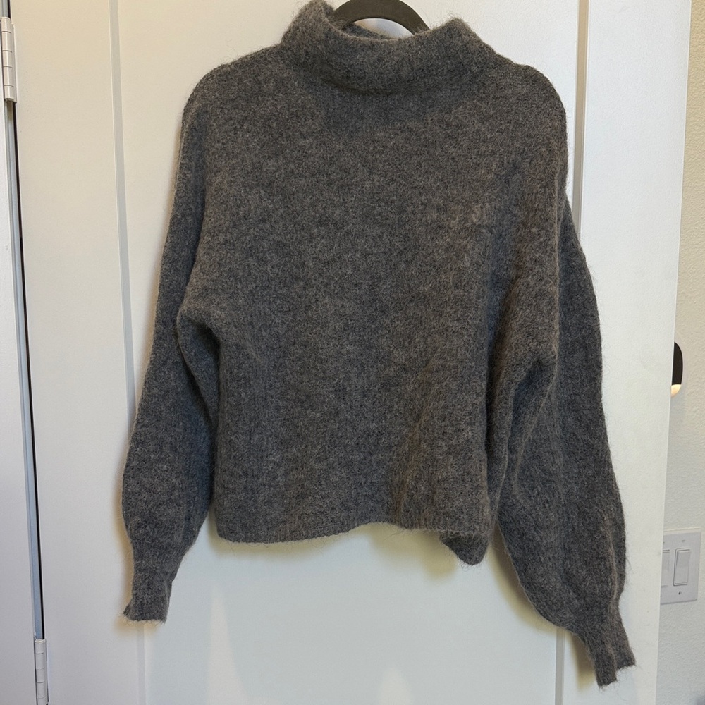 Warehouse Charcoal Turtleneck Sweater
